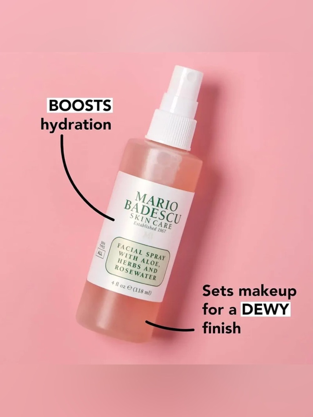 Mario Badescu Rosewater Facial Spray - 29 ML - Picture 2 of 7